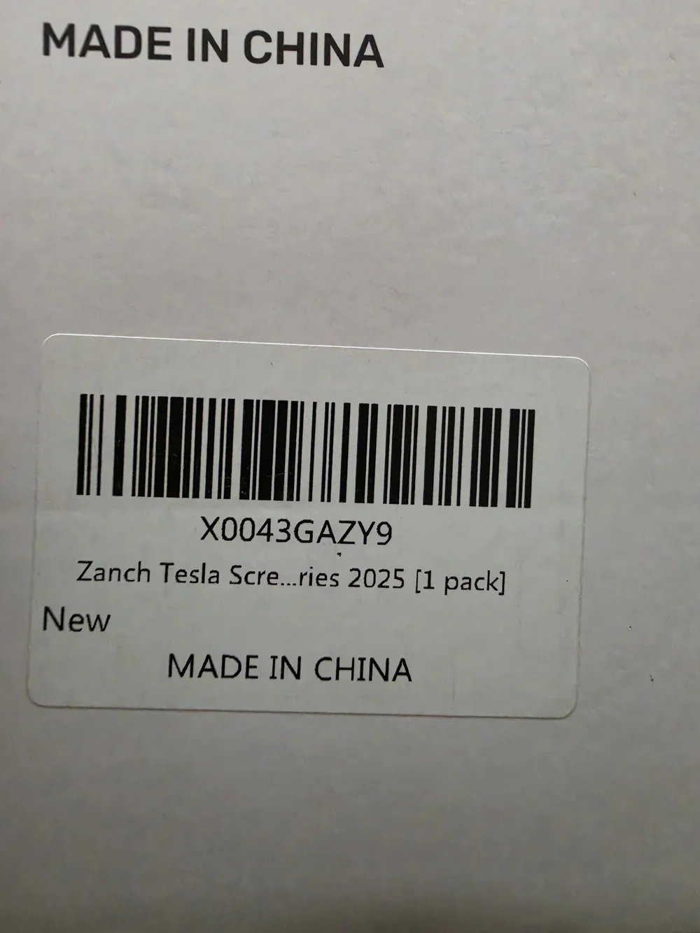 zanch tesla screen protector 15in series 2025